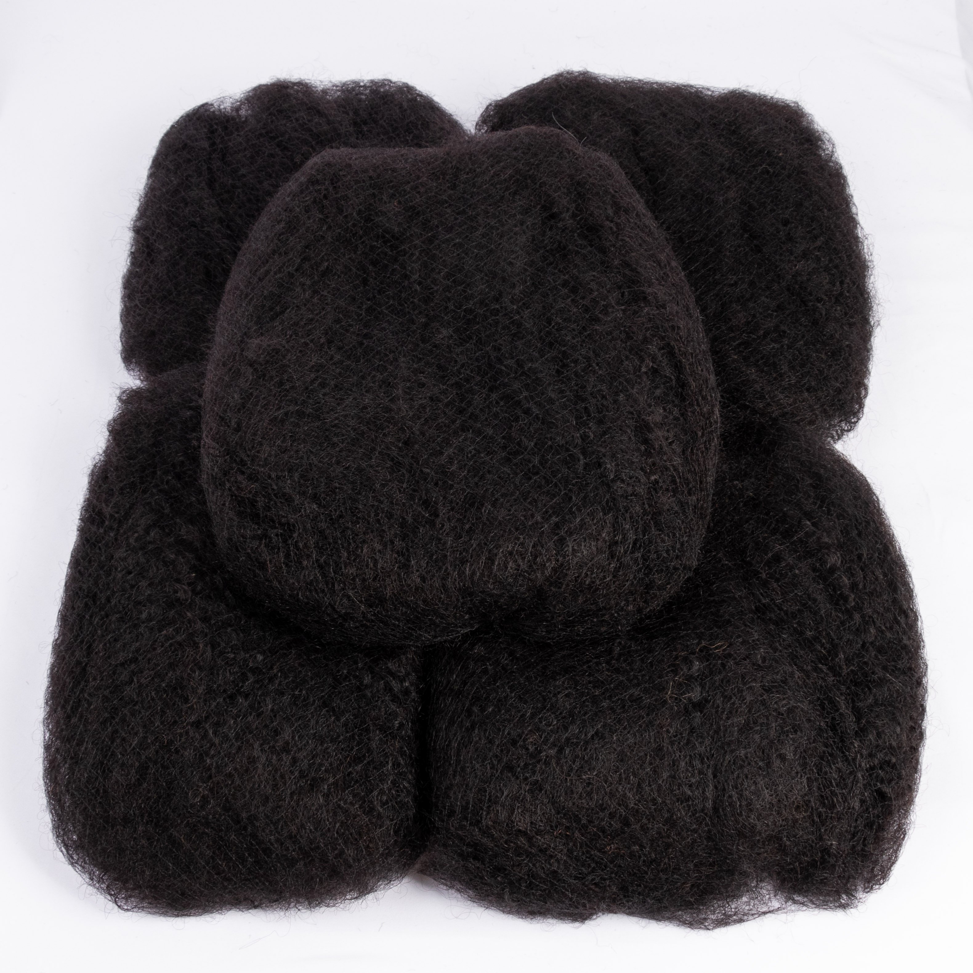 Wholesale Price 4B4C Twist Remy Brazilian Bulk Hair Kinky Afro Bulk Human Hair In Kenya