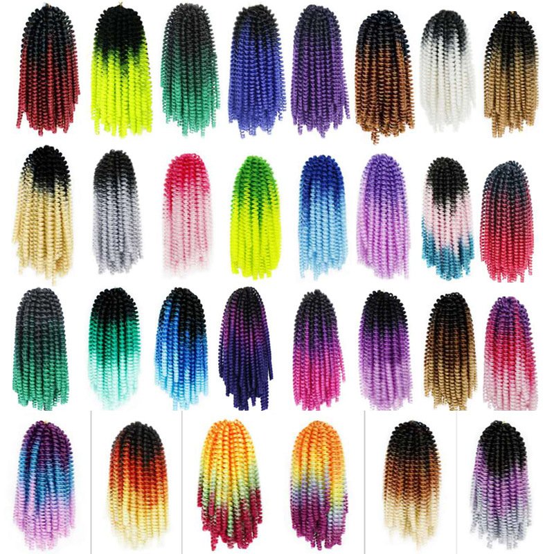 spring twist crochet braid hair extension afro kinky nubian twist braid hair wholesale