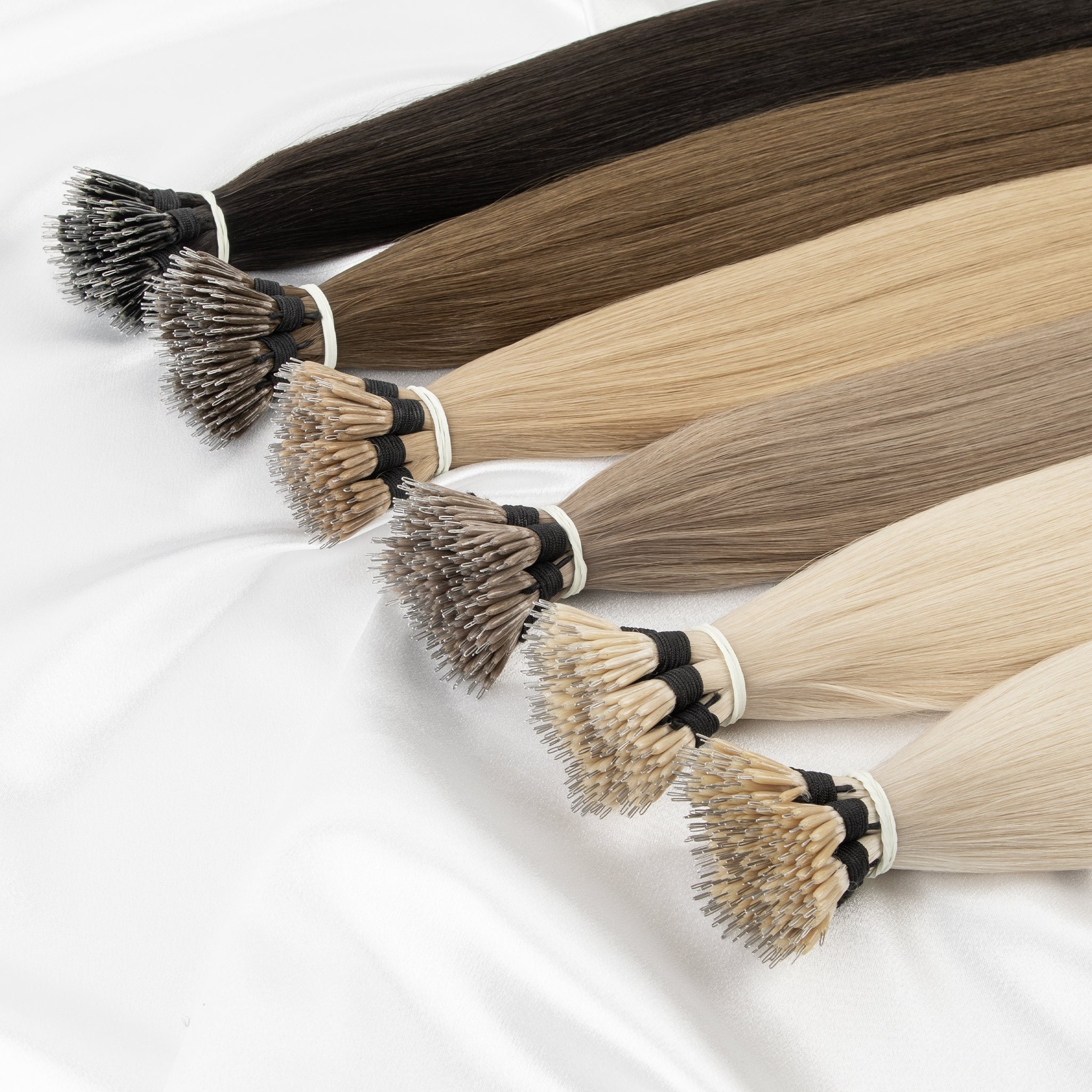 2024 High Quality Factory Double Drawn Remy Human Hair I-Tip Salon Weft Double Weft Hair Extensions