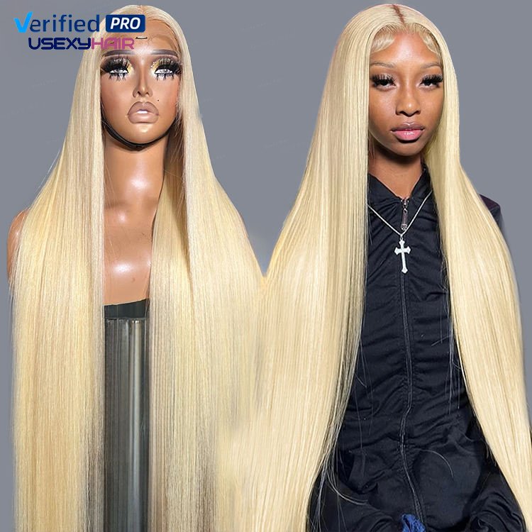 Wholesale 613 Cuticle Aligned Virgin Hair,Russian Blonde Virgin Human Hair Bundle,40 Inch Blonde Brazilian Human Hair Extension
