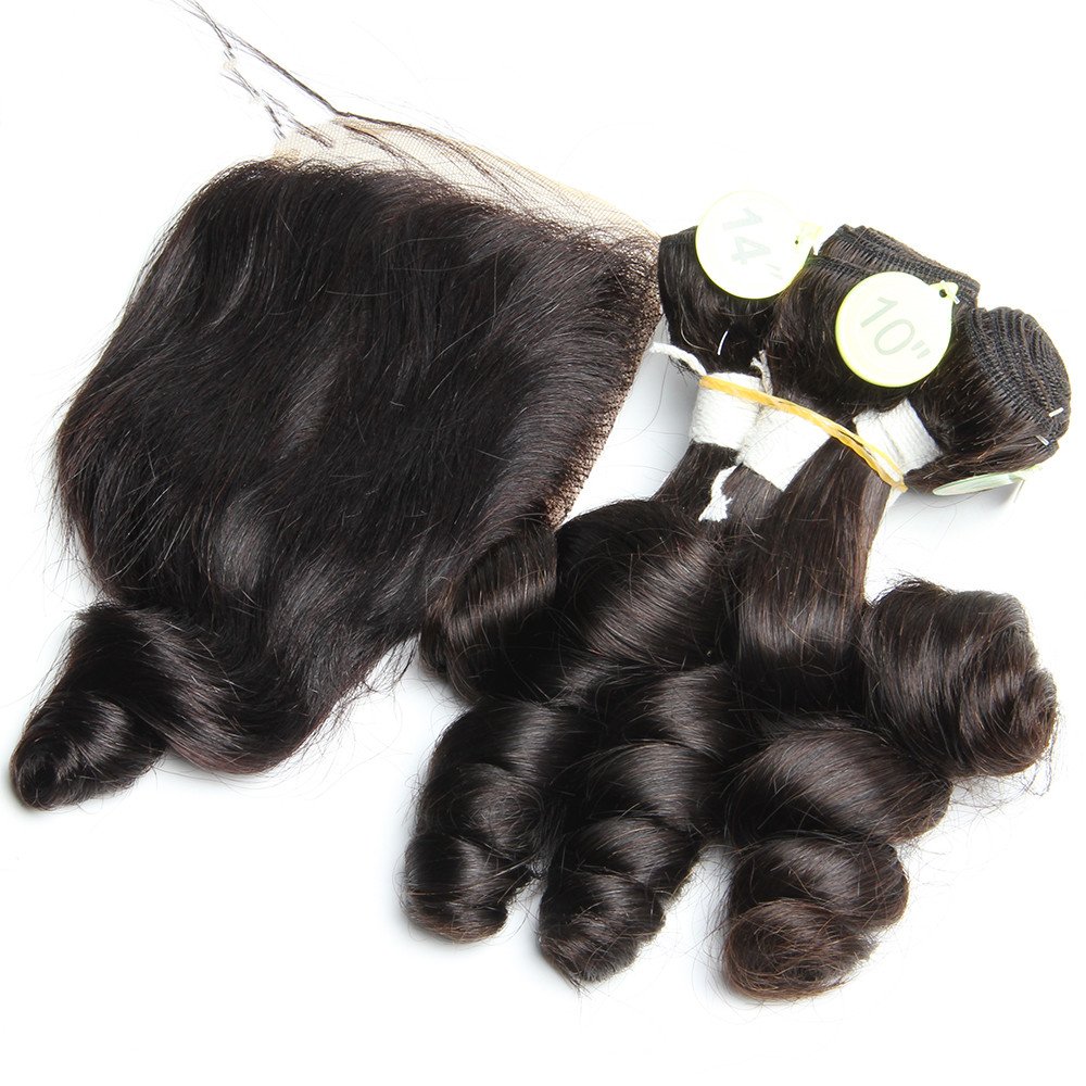 Wholesale Brazilian Funmi Hair Double Drawn 5pcs/Lot Egg Curl Remy Hair Extension Flexi Pissy Pixie Spring Curl Human Hair Weave