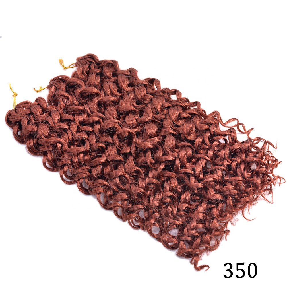 GoGo Curl Crochet Hair 18 inch Ocean Wave Crochet Hair Water Wave Synthetic Braiding Extensions Curly Crochet Hair for Women