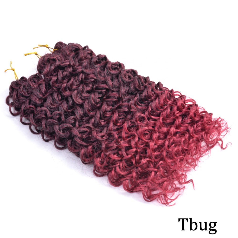 GoGo Curl Crochet Hair 18 inch Ocean Wave Crochet Hair Water Wave Synthetic Braiding Extensions Curly Crochet Hair for Women