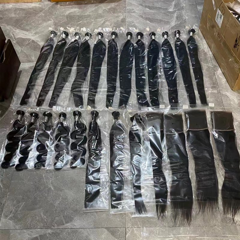 100% Unprocessed Human Hair Natural Wave Raw Cambodian Hair Vendor 12A Silky Straight & Wavy India Original Human Hair Bundles