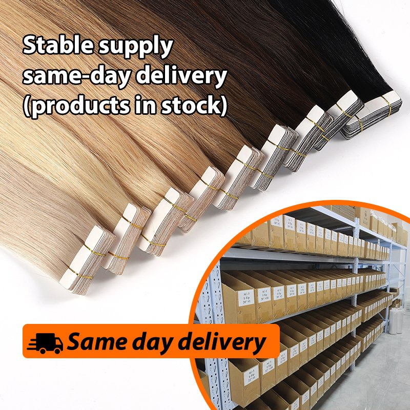 Wholesale virgin cuticle aligned natural hair extension human manufacturers keratin invisible tape hair extension tape in vendor