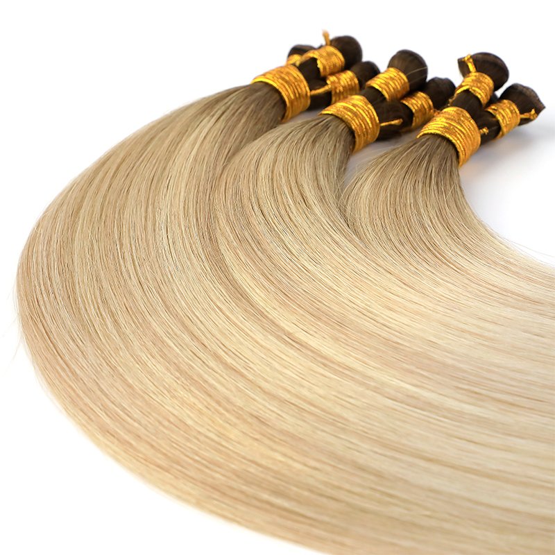 LeShine Russian Thin Invisible Genius Weft Hair Extensions Double Drawn Can Be Cut Human Hair Genius Weft