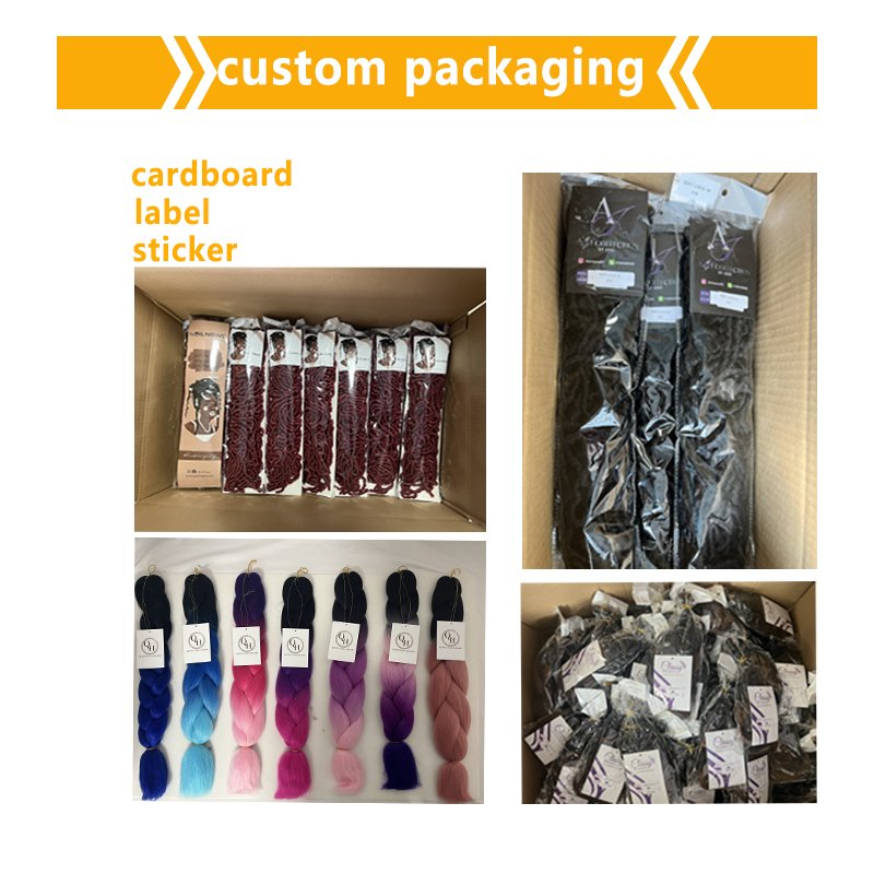18Inch Hot Selling Tangle Free Synthetic Braiding Hair Jumbo Purple Grey Braiding Children'S Kids Afro Kinky Curly Hair Crochet