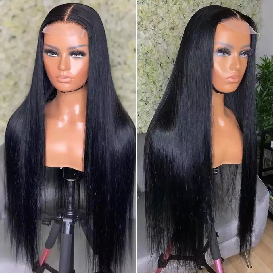Wholesale 13x4 13x6 40 50 inchens hd lace frontal wigs human hair lace front cuticle aligned virgin hair wigs for black women