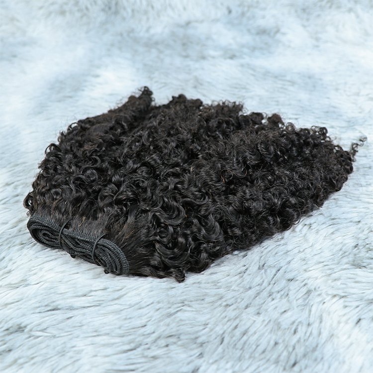 Large Stock Natural Virgin Human Hair Extension Bundles Wholesale Kinky Curly Raw Indian Hair Weft