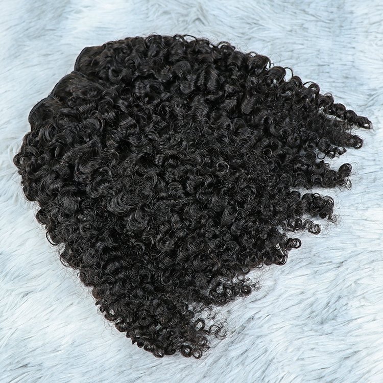 Large Stock Natural Virgin Human Hair Extension Bundles Wholesale Kinky Curly Raw Indian Hair Weft