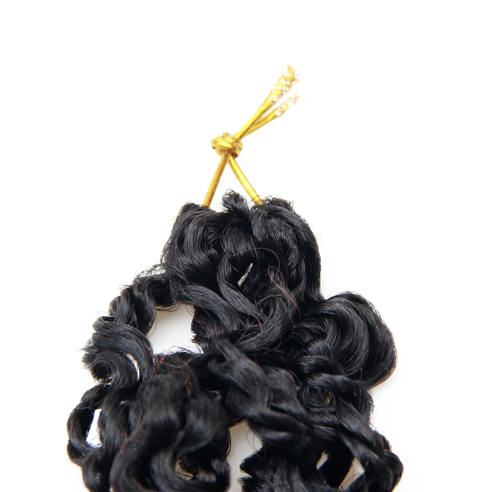 12 Inch Pre-looped Yanky Twists Crochet Braids Ombre Brown Spring Senegalese Twist with Curls Synthetic Crochet Braiding Hair