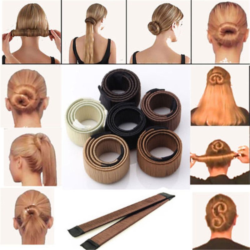 Magic bun maker donut Diy hair curler roller French hair twist braid donut accessories hair spray tool bun