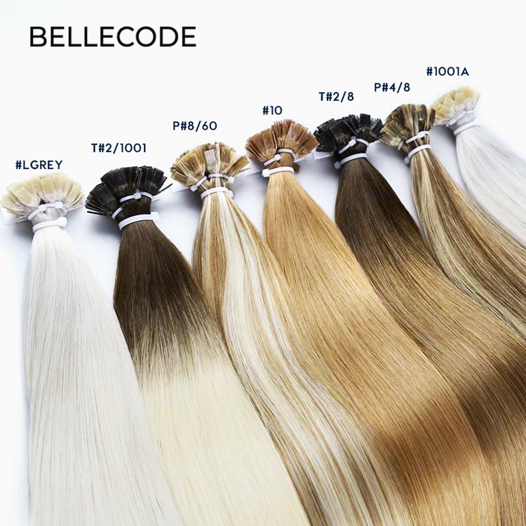 Flat tip hair extension color made of virgin human hair from Viet Nam 8-32 inches bone straight hairextensions & wigs