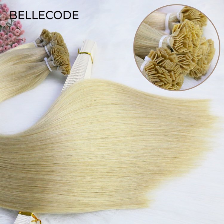 Flat tip hair extension color made of virgin human hair from Viet Nam 8-32 inches bone straight hairextensions & wigs