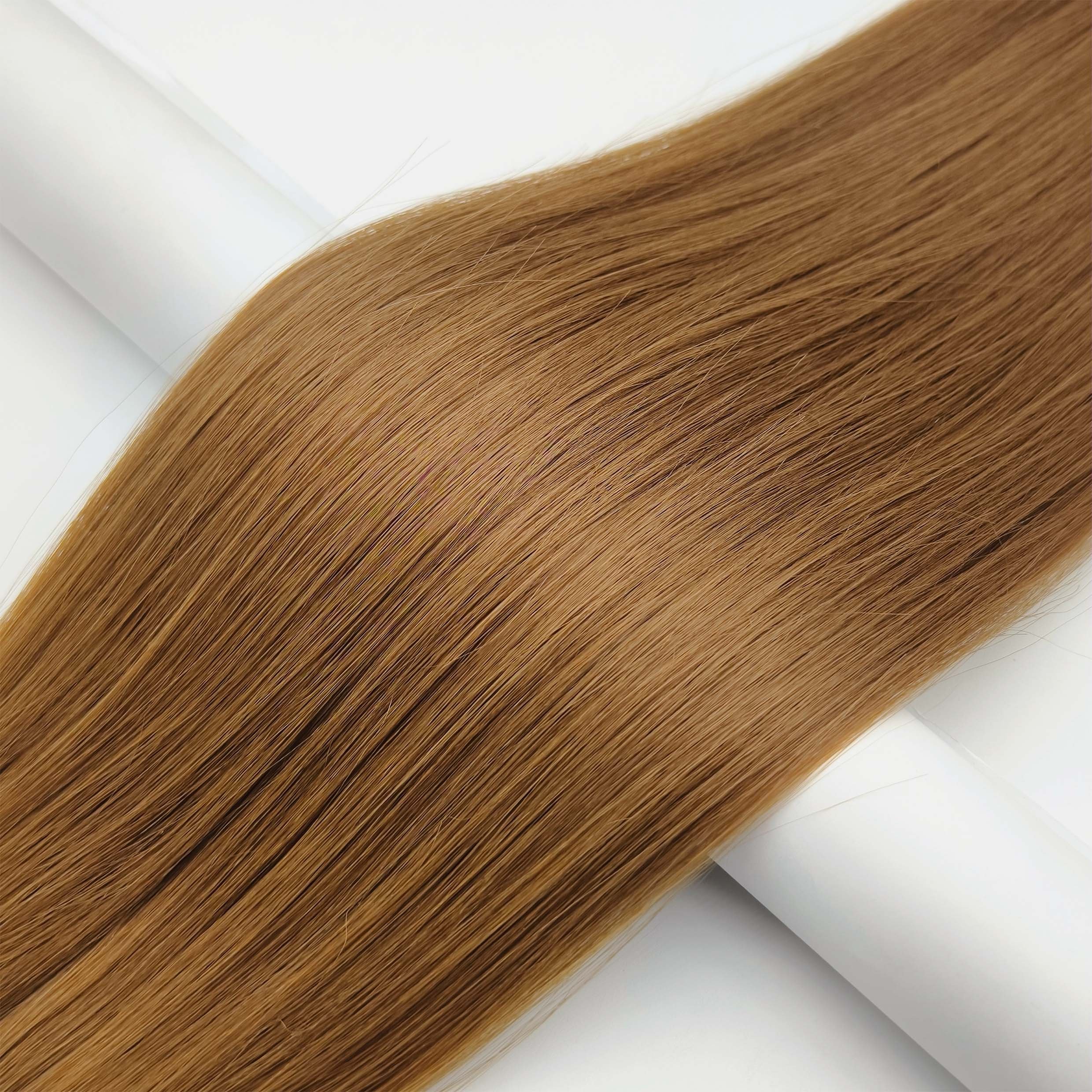 Fasimei wholesale top quality best selling Russian double drawn silk Flat Weft cuticle intact 100% remy human Hair Extensions