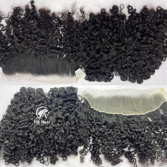 VQHAIR Double Drawn Vietnamese Raw Hair Extensions Top Burmese Curly Style Cut One Donor Competitive Price Human Hair Extensions