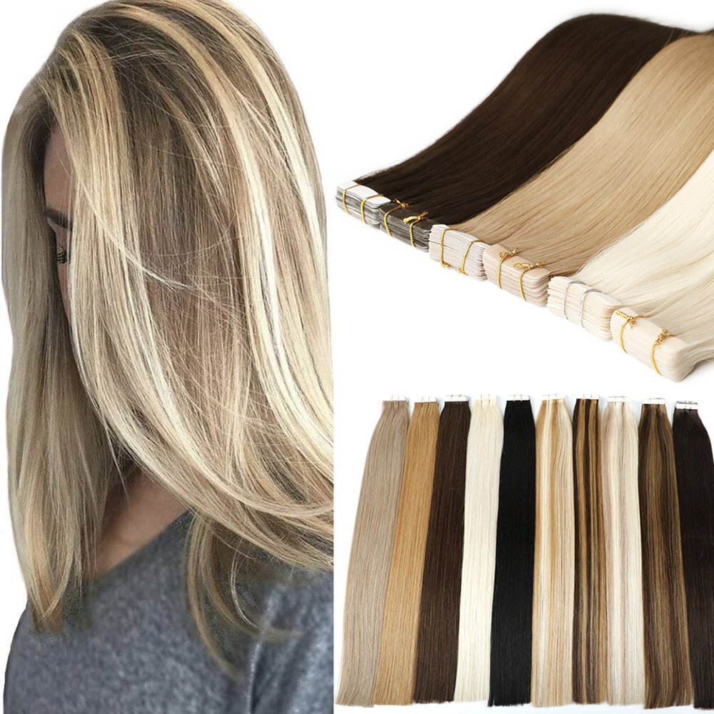 LeShine Indian Real Human Remy Hair Extensions Tape Hair Manufacture qingdao hair products co ltd
