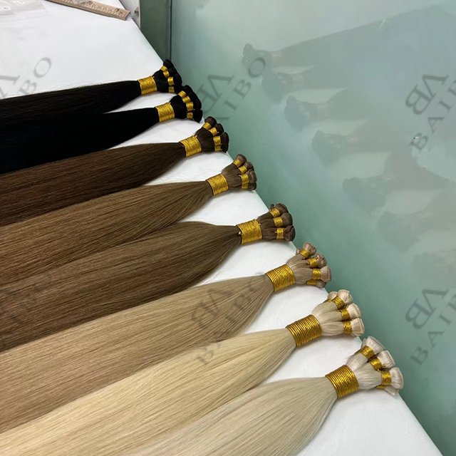 2022 New Popular Hand Tied Weft Hair Extension Skin Weft Seamless Hair Weft 100% Human Hair Extensions