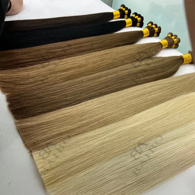 2022 New Popular Hand Tied Weft Hair Extension Skin Weft Seamless Hair Weft 100% Human Hair Extensions