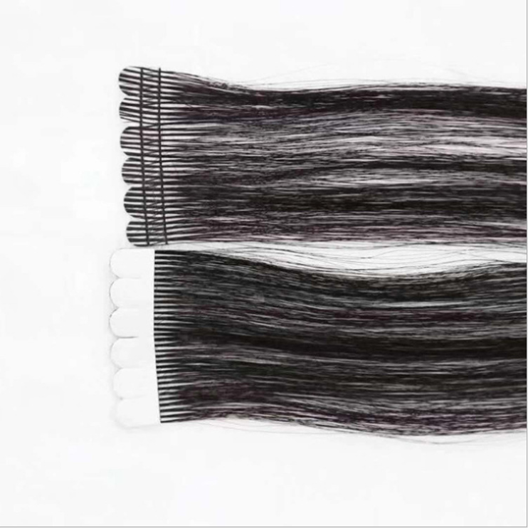TopElles Factory Wholesale 2021 Hot sale Virgin Human Hair Mini Tape In Real Human Hair Extensions For High-end salon
