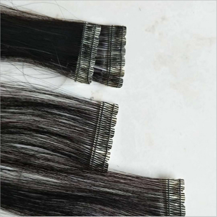 TopElles Factory Wholesale 2021 Hot sale Virgin Human Hair Mini Tape In Real Human Hair Extensions For High-end salon