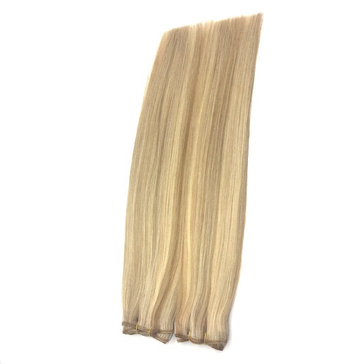 100% Human Virgin Remy Hair Wholesale Price Top Quality Double Weft Hair Extensions