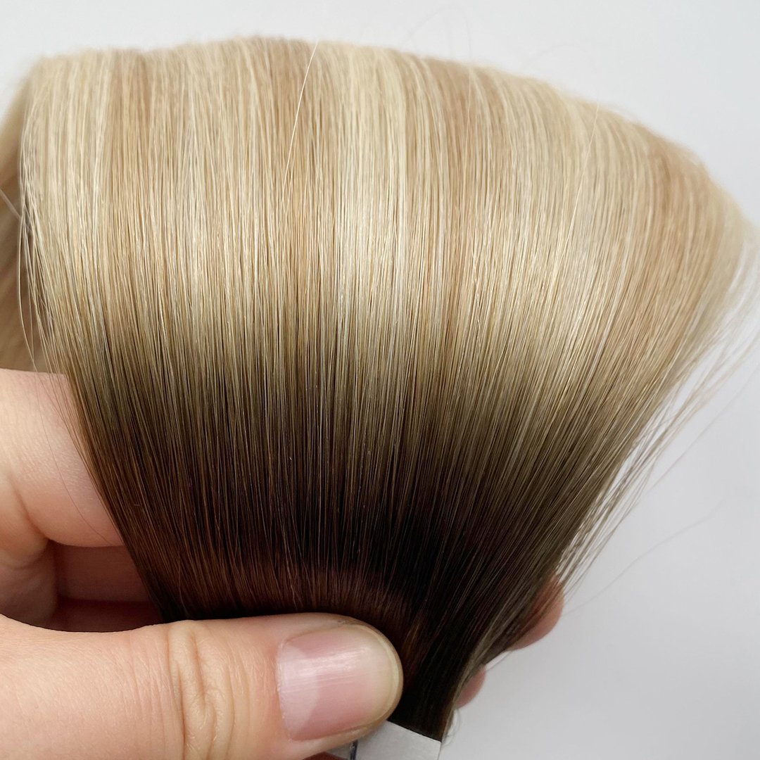 Wholesale Hair Double Drawn Virgin Human Hair Extensions Tape In Wave Hair