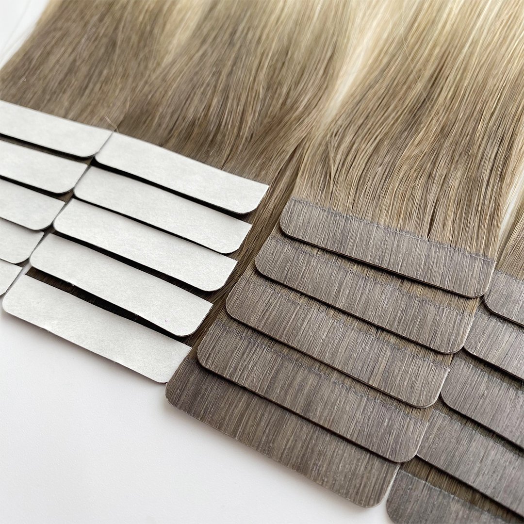 Wholesale Hair Double Drawn Virgin Human Hair Extensions Tape In Wave Hair