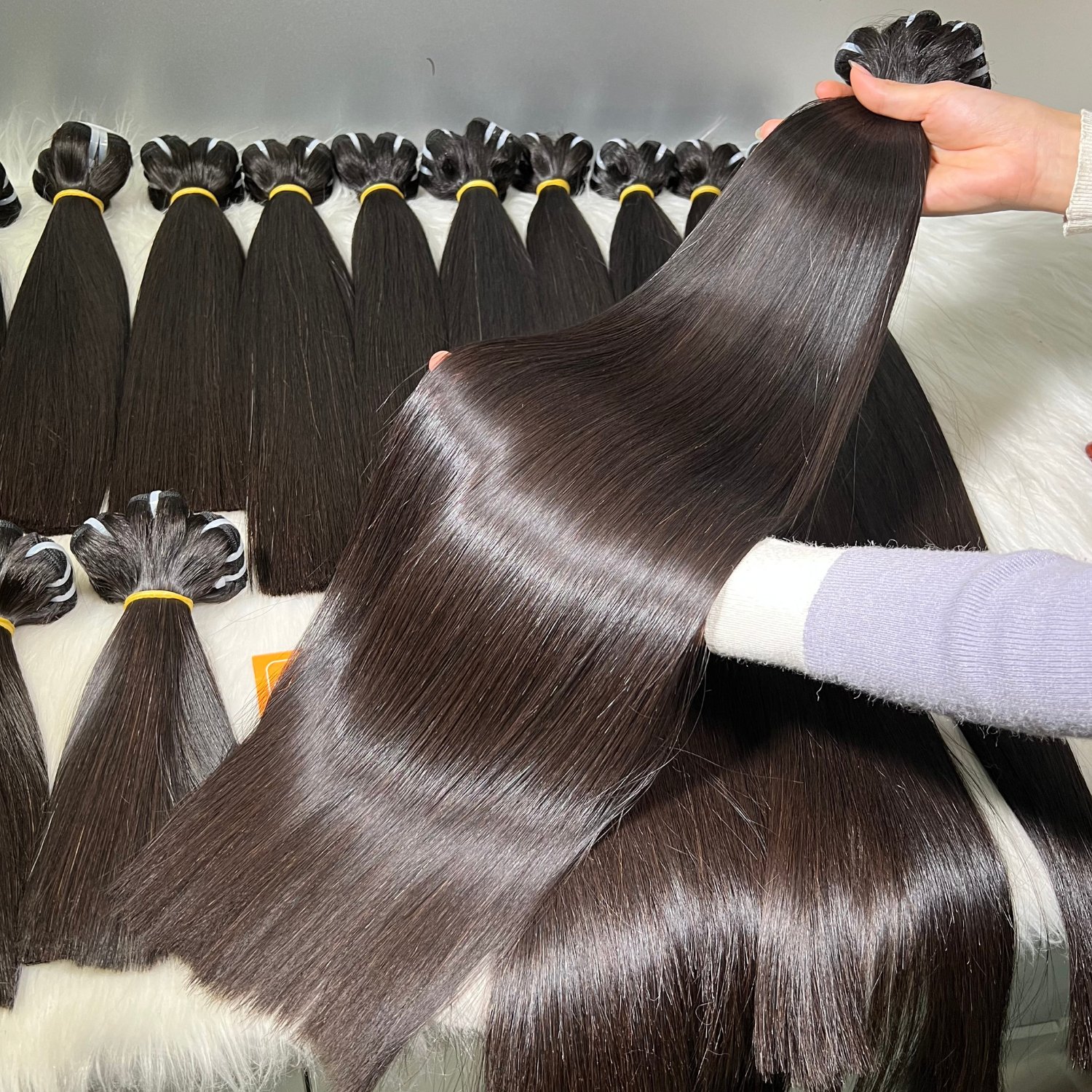 Best Human Hair Extensions Bone Straight Virgin Hair Human Wholesale price 100% Natural Raw Hair Grade 12A