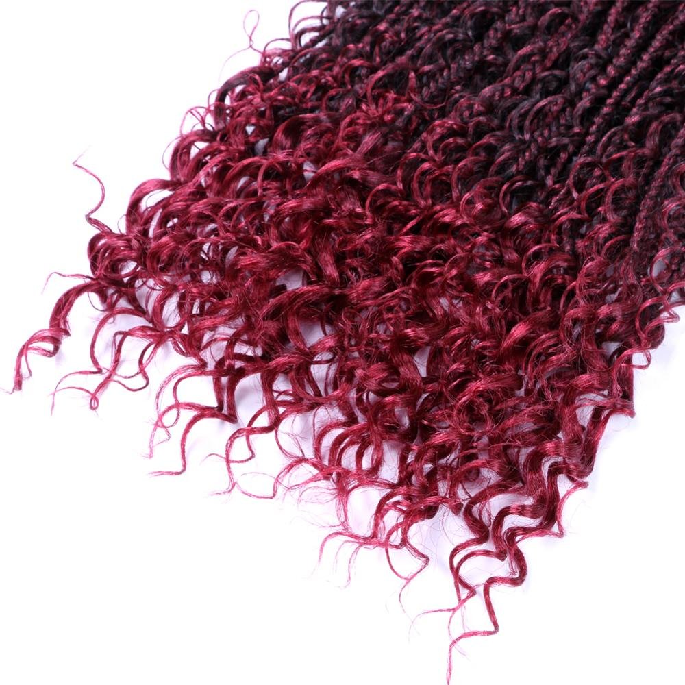River locs Ombre color 22inch 18strands New popular synthetic braid Hair crochet twist hair extension crotchet braids