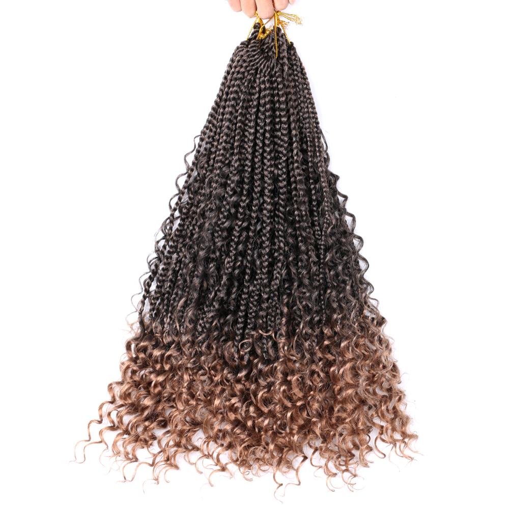 River locs Ombre color 22inch 18strands New popular synthetic braid Hair crochet twist hair extension crotchet braids
