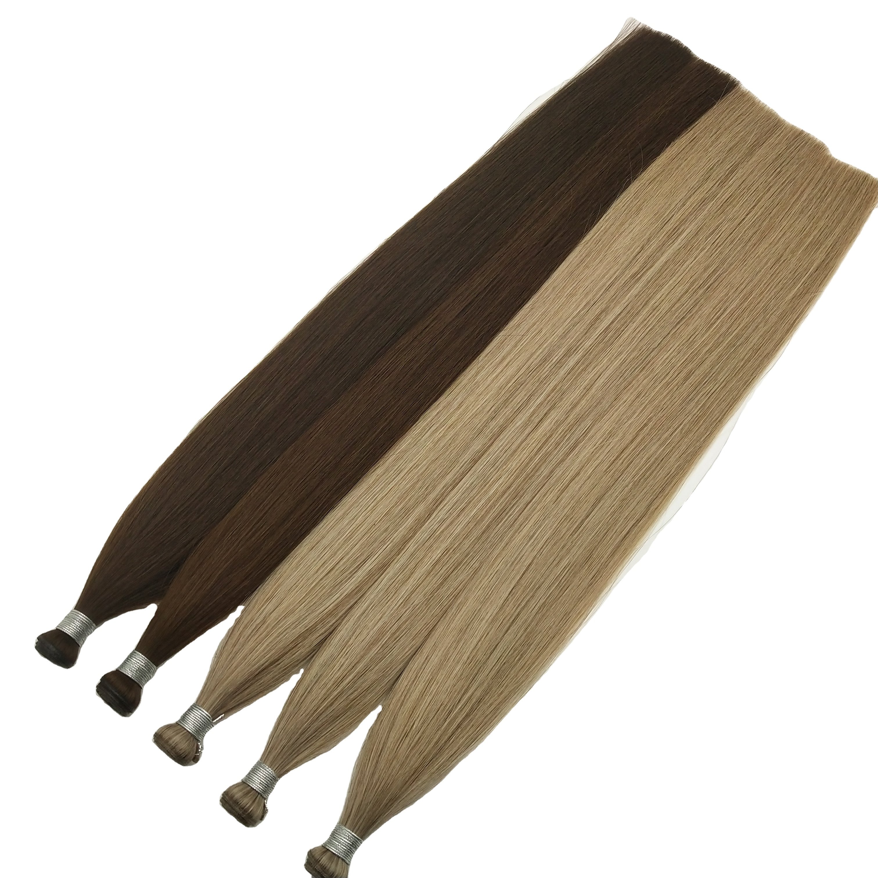 Salon Quality Cuticle Intact Remy Genius Weft 12A Double Drawn Virgin Genius Weft Human Hair Extensions
