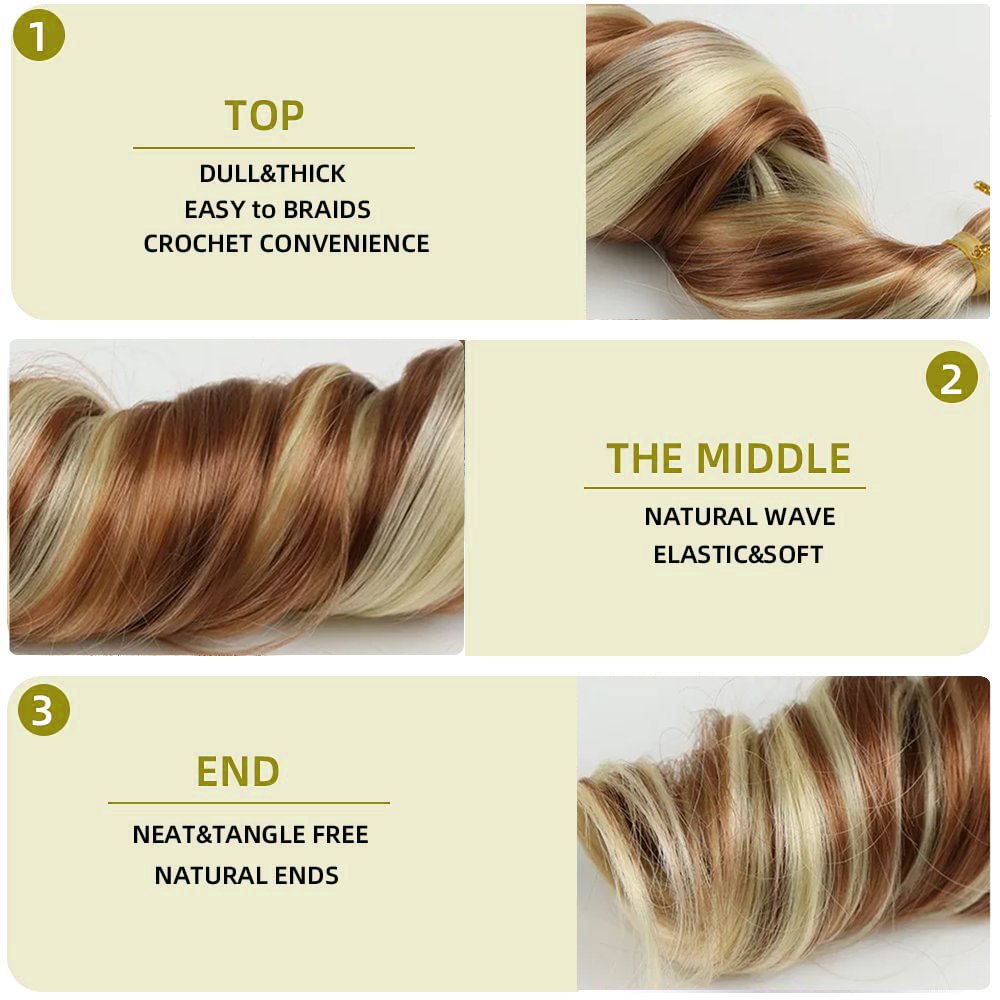 AliLeader Spiral Curl Wavy Braiding Hair Attachments Synthetic Braids Curly Hair Extensions Wholesale Cheap Wavy Braiding Hair