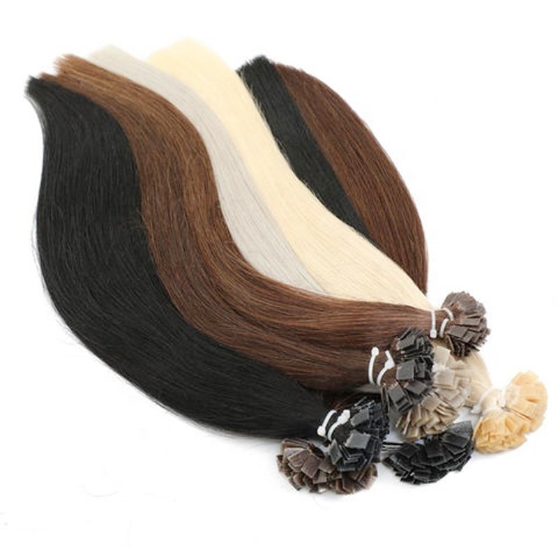 Italy Strong Glue Pre Bonded U Tip Hair Extensions 1g Nail Tip Hot Fusion Hair 100% Remy Keratin Human Hair extensions