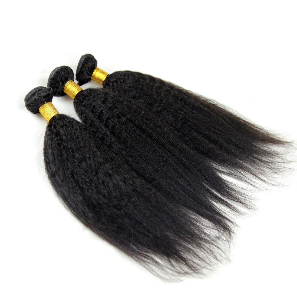 Wholesale cuticle aligned virgin brazilian hair extensions bundle, kinky straight human hair weave vendors for black women
