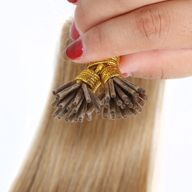 100% remy hair extensions i tip russian virgin i-tip hair extensions straight double drawn i tip human hair extensions