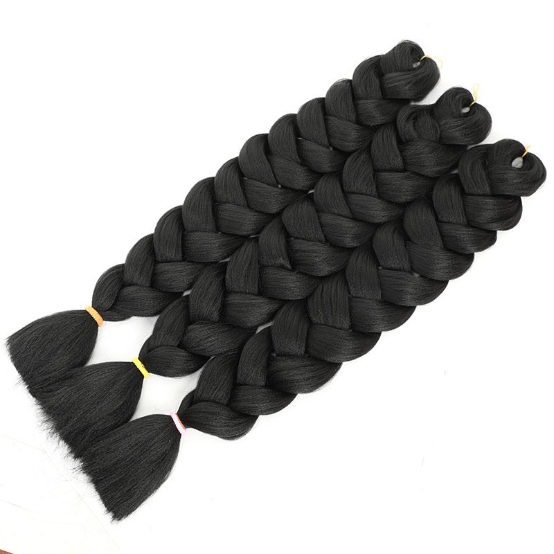 Wholesale jumbo hair Braids hairstyles 165g 82inch for black women and black synthetic extensionsic Braiding Hair