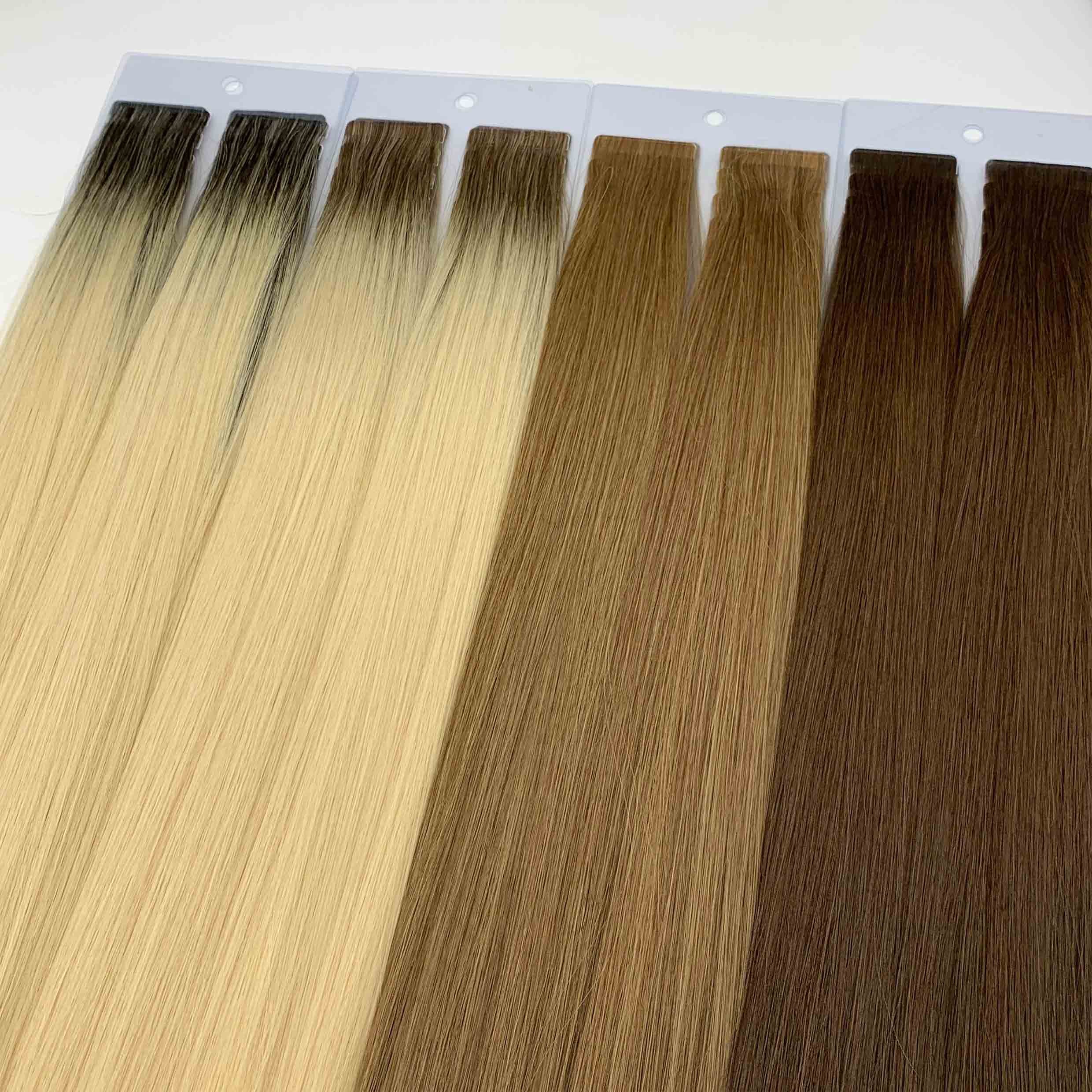 Fasimei 2024 Wholesale raw Russian seamless invisible virgin tape in human hair extensions