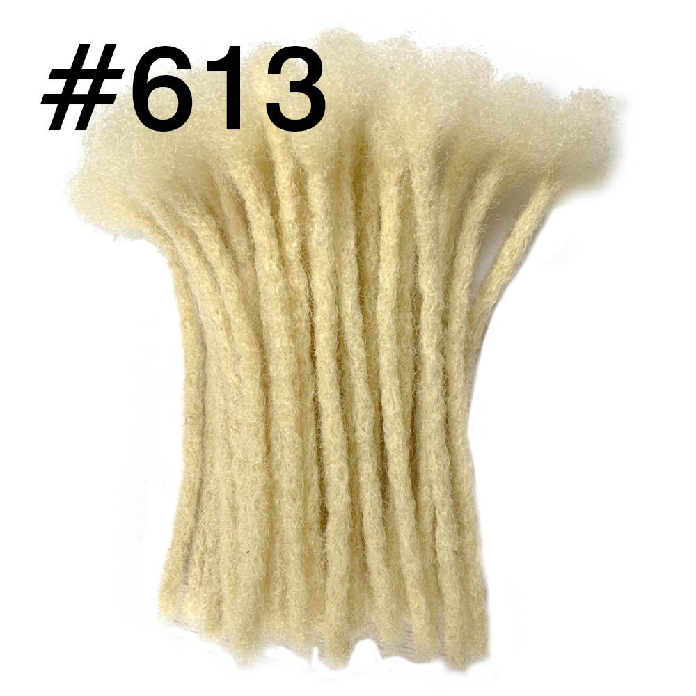 Wholesale Locks Brazilian Virgin Human Hair Extensions Full Handmade Crochet Dreadlocks Width 0.4CM Chocolate Brown