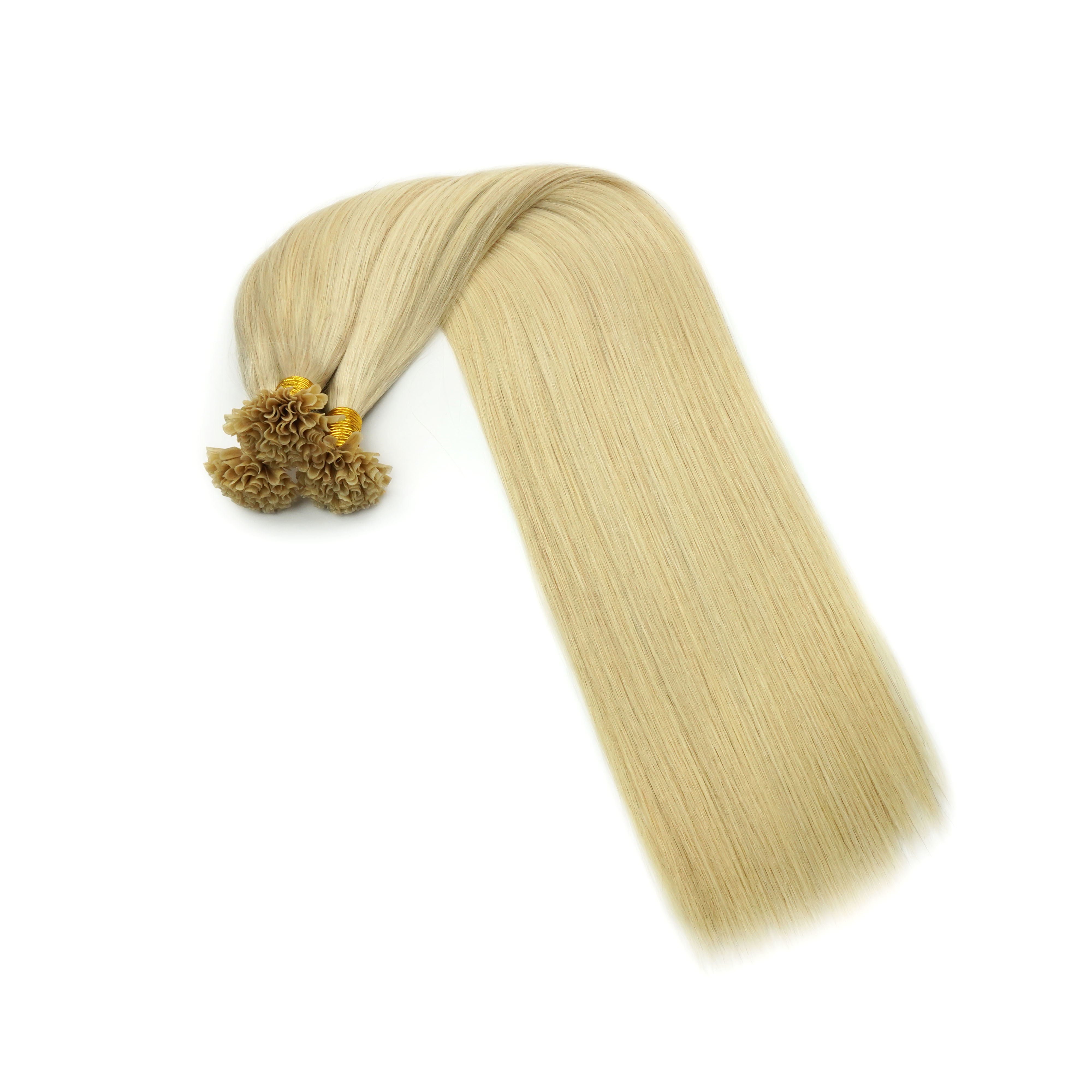 Advanced Aesthetics No Shedding No Tangle Human Hair Extension Raw Cuticle Aligned Keratin U Tip Human Hair Bundles