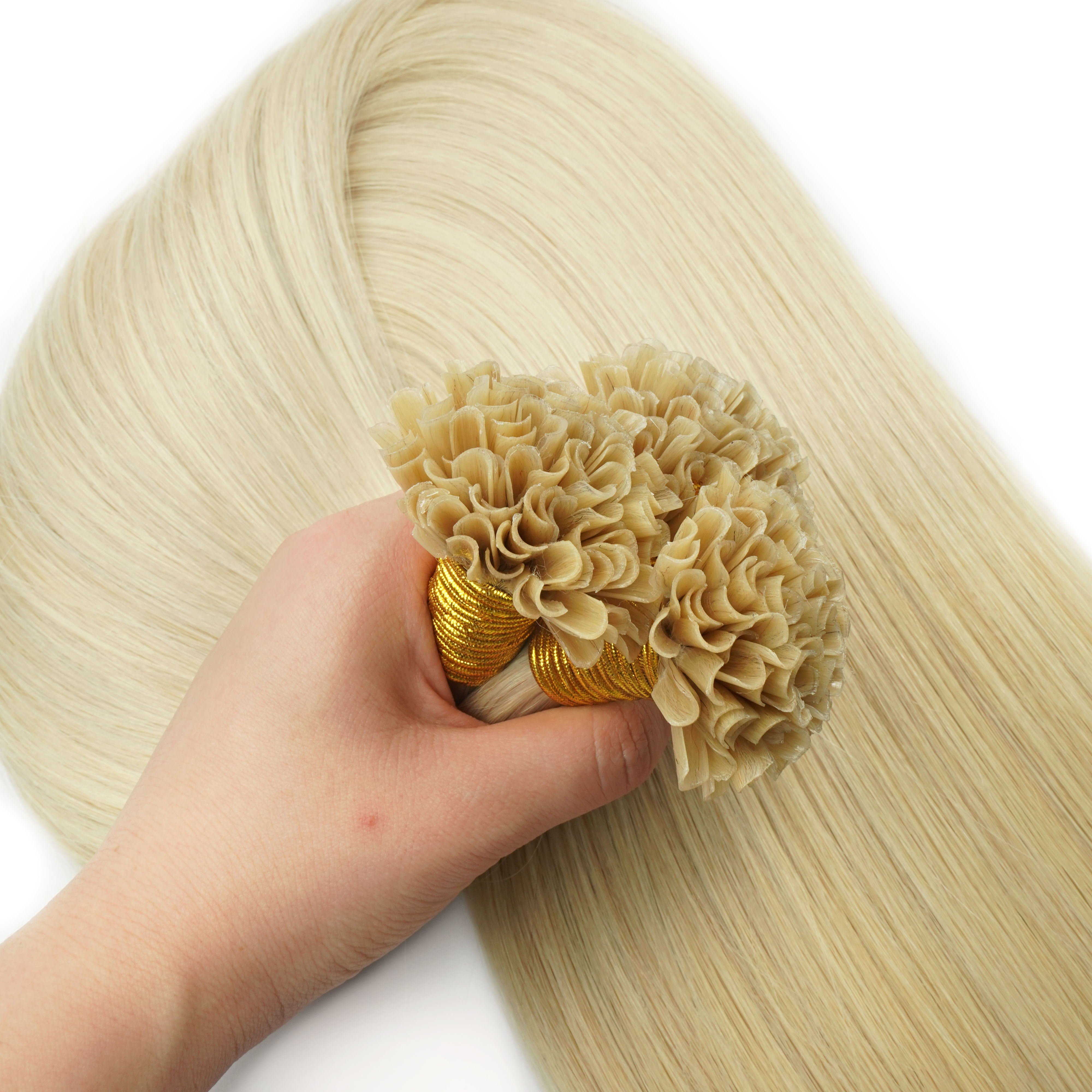 Advanced Aesthetics No Shedding No Tangle Human Hair Extension Raw Cuticle Aligned Keratin U Tip Human Hair Bundles