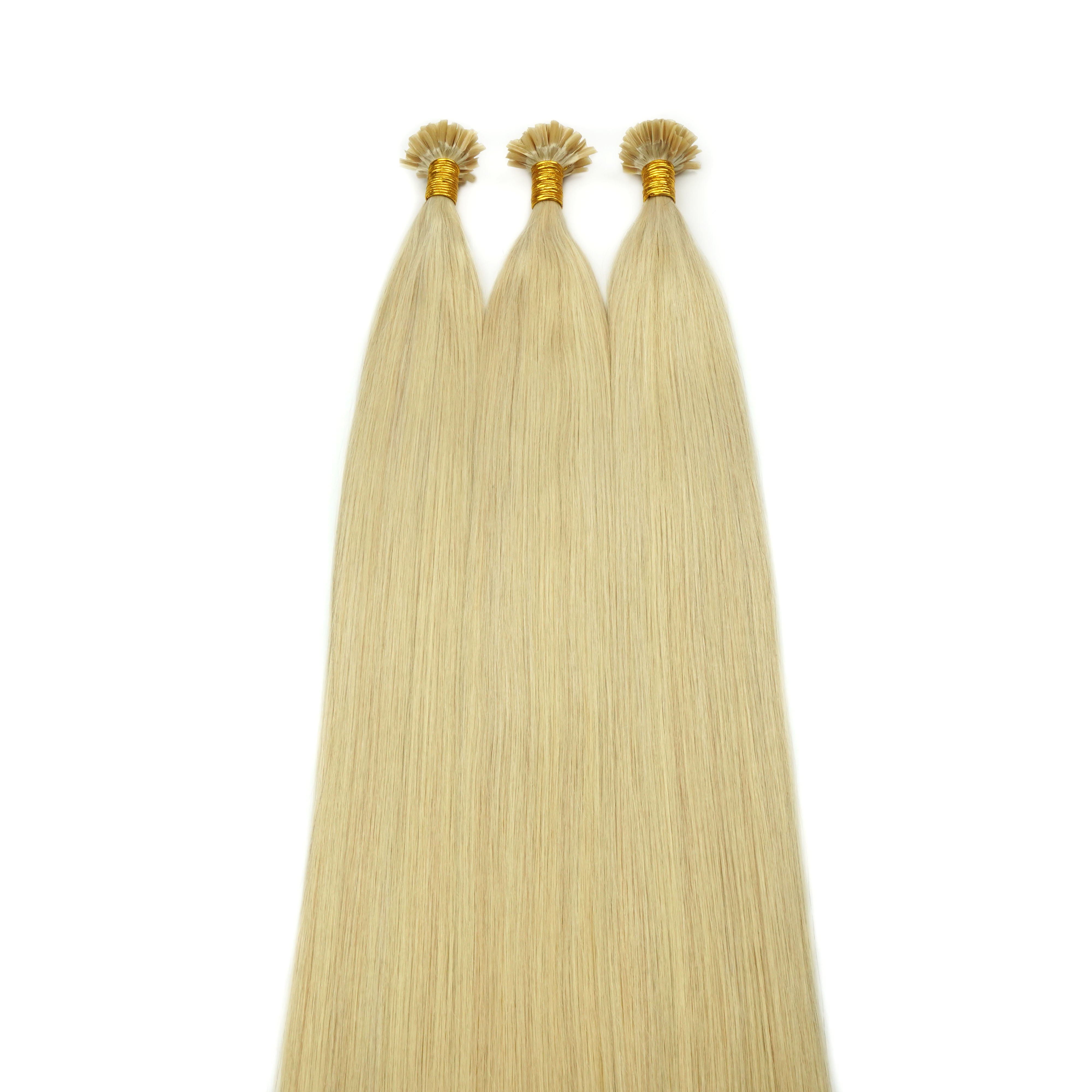 Advanced Aesthetics No Shedding No Tangle Human Hair Extension Raw Cuticle Aligned Keratin U Tip Human Hair Bundles