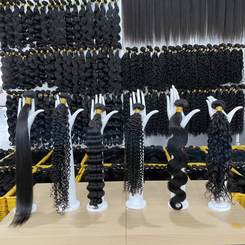 Wet And Wavy Bulk Human Hair For Braiding No Weft Deep Wave Bulk Human Hair Braiding Bundle Human Hair Extensions