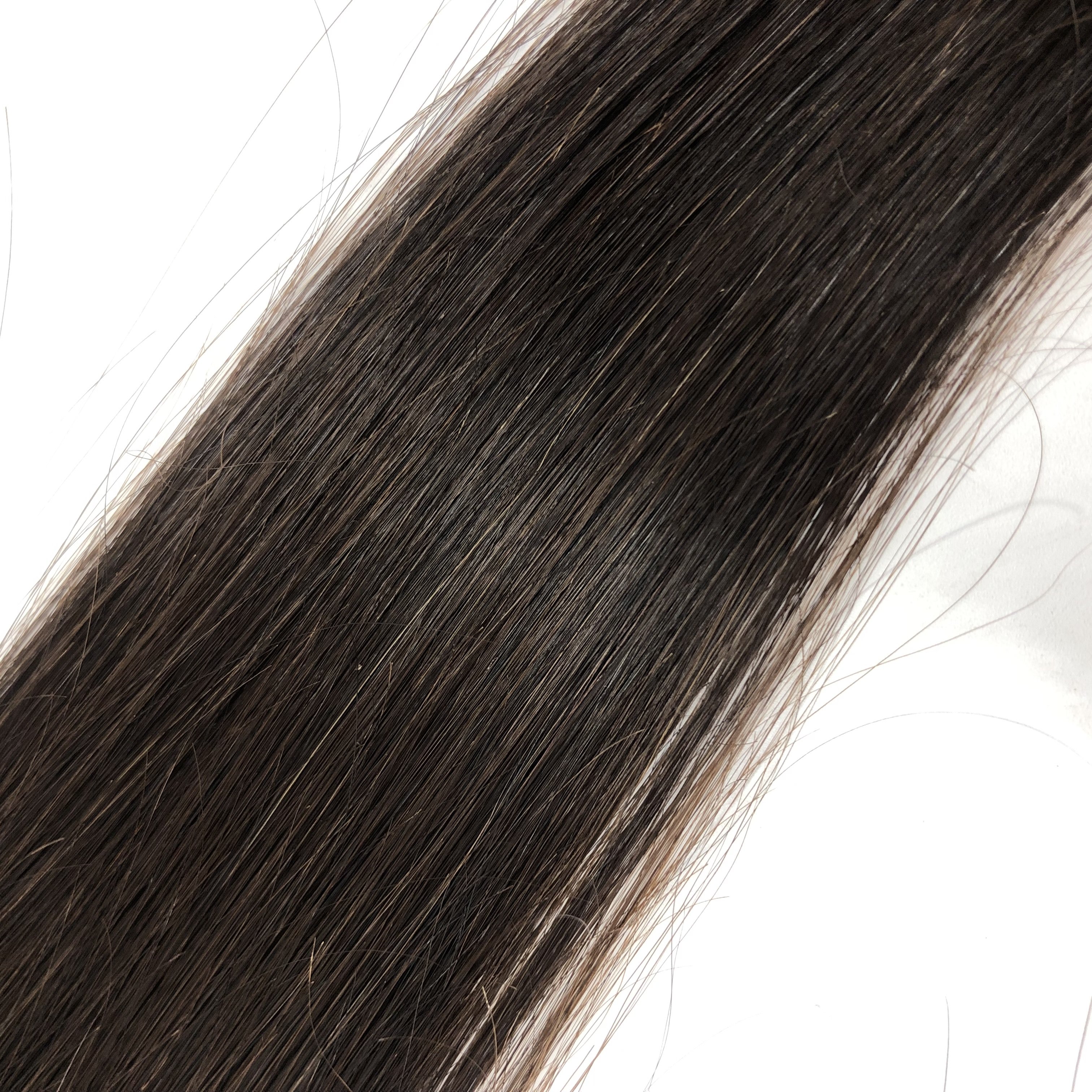 AU wholesale 100 human female mini hair volumizer Remy hair clip in invisible natural black brown women hair extension