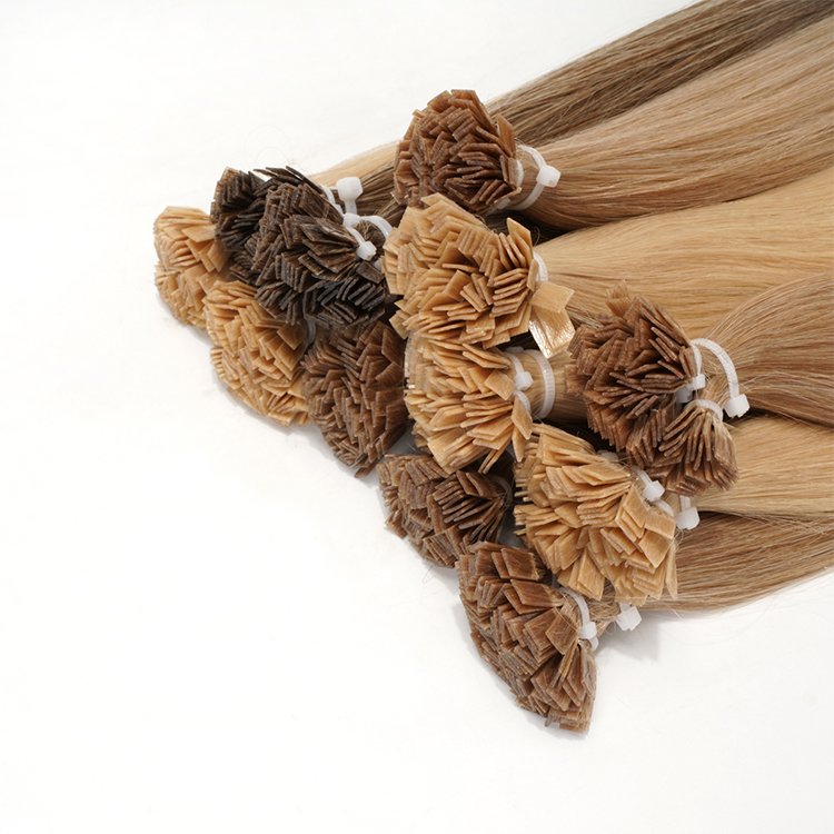 Single Donor Full Cuticle Aligned 100% Pre-Bonded Remy Hair Keratin Prebonded Slavic Russian Flat Tip Hair Extension Human