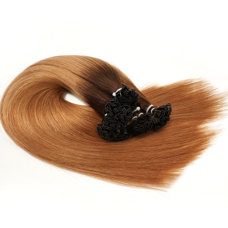 Single Donor Full Cuticle Aligned 100% Pre-Bonded Remy Hair Keratin Prebonded Slavic Russian Flat Tip Hair Extension Human