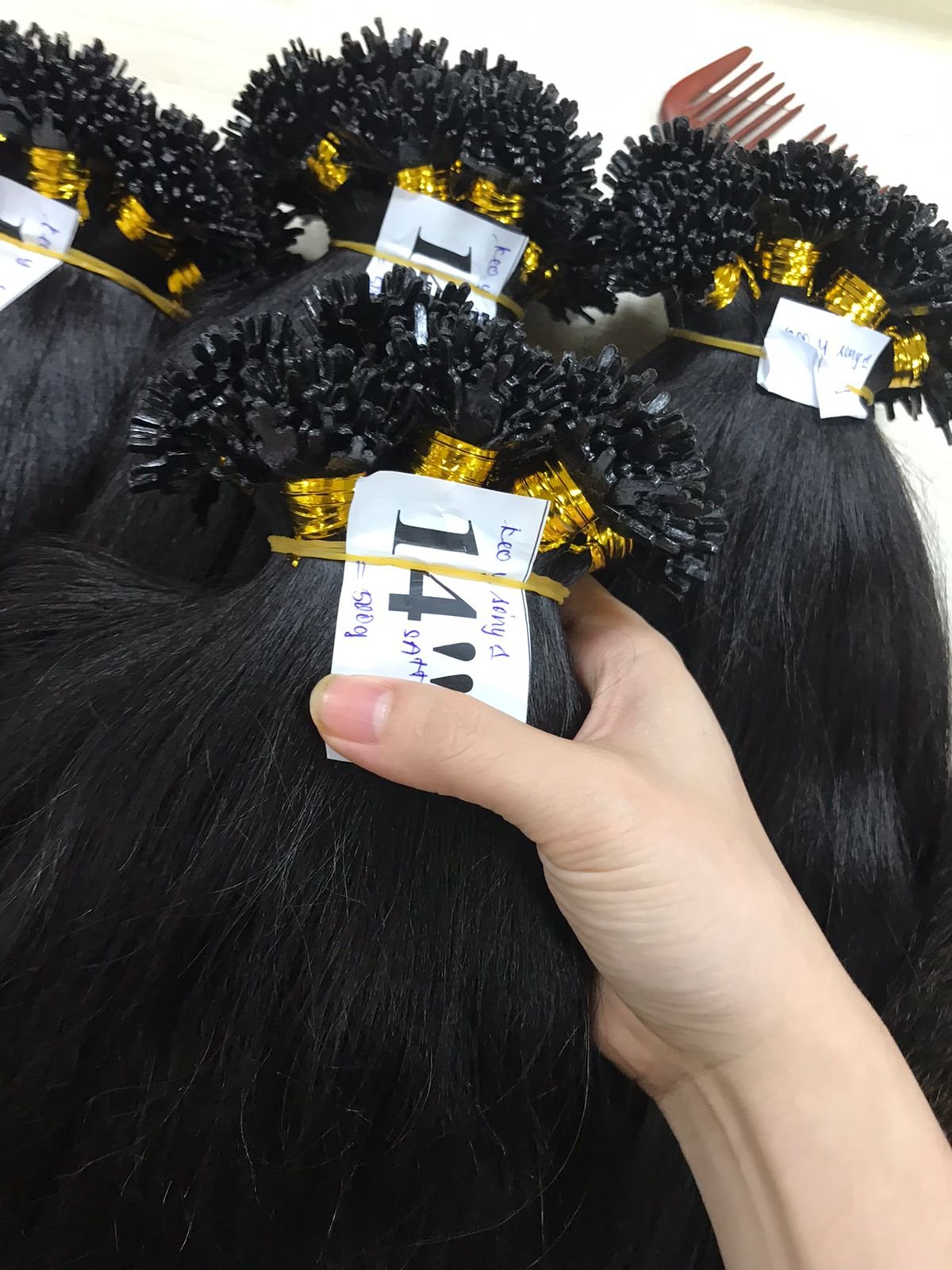 Y Tip Vietnamese Super Double Luxury Human Hair Extensions High Quality Raw Indian Hair One Donor Bundle 30 Inches DHL Shipping