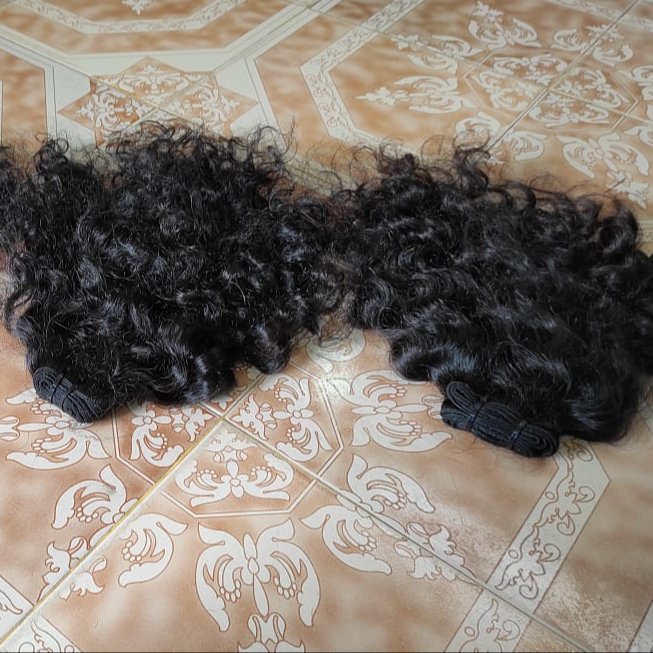 INDIAN VIRGIN HUMAN HAIR EXTENSION BUNDLES TEMPLE REMY HAIR AMAZING QUALITY SHIP TO ALL COUNTRIES NATURAL CURLY COLOUR BLACK