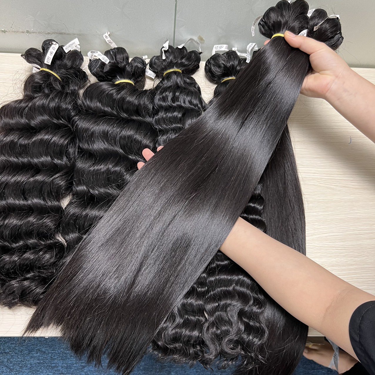 Burmese Curly 100% Hair Human Hair Extension set Burmese Curly bundles with Closure Human Hair Extensions from Beladyhair