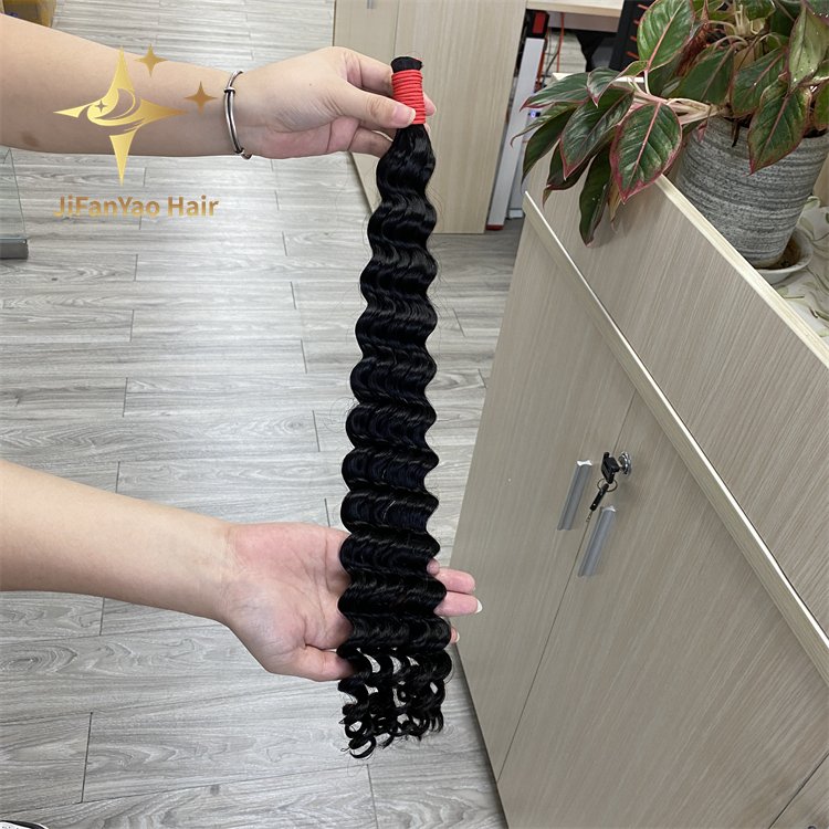 Human Braiding Hair Deep Wave Bulk Human Hair for Braiding No Weft Virgin Curly Human Hair braiding